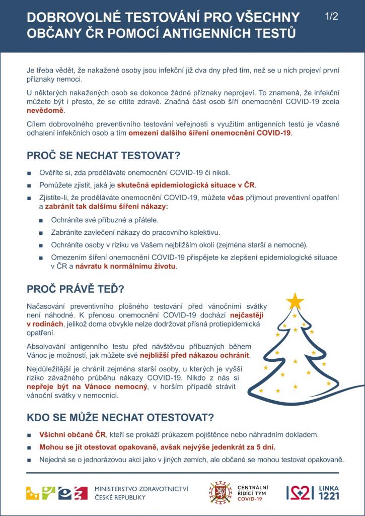 leták (zdroj: MZ ČR)
